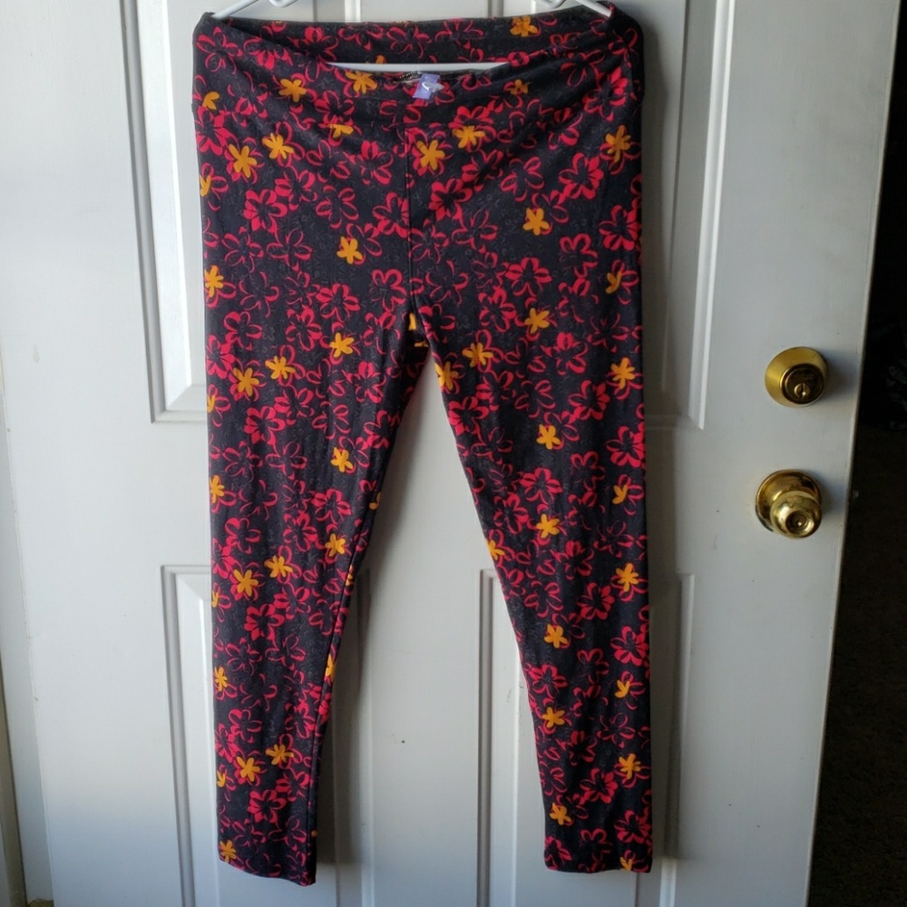 Lularoe leggings red black yellow nbw